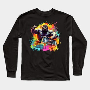 Gorilla Paint Splat Long Sleeve T-Shirt